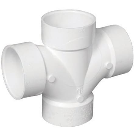 Pinpoint PVC004281000HA PVC Double Sanitary Tee3 x 3 x 3 x 3 in. PI708540